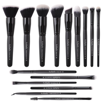 Makeup Brushes 15Pcs Makeup Brush Set Premium Synthetic Powder Foundation Contour Blush Concealer Eye Shadow Blending Liner Make up Brush Kit